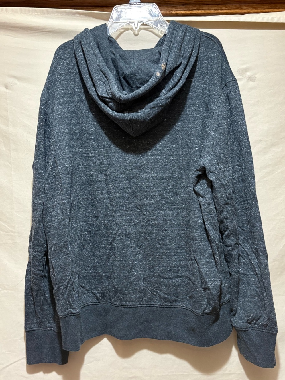 Goodfellow & Co Men’s Size L Heathered Charcoal Gray Hooded Henley Pullover - Picture 4 of 4